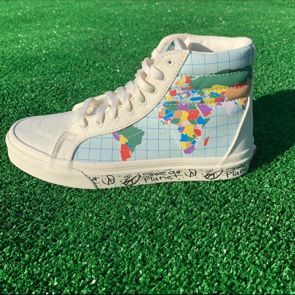 Vans Sk8 Hi Reissue “Save Our Planet” W 7.5 / M 6